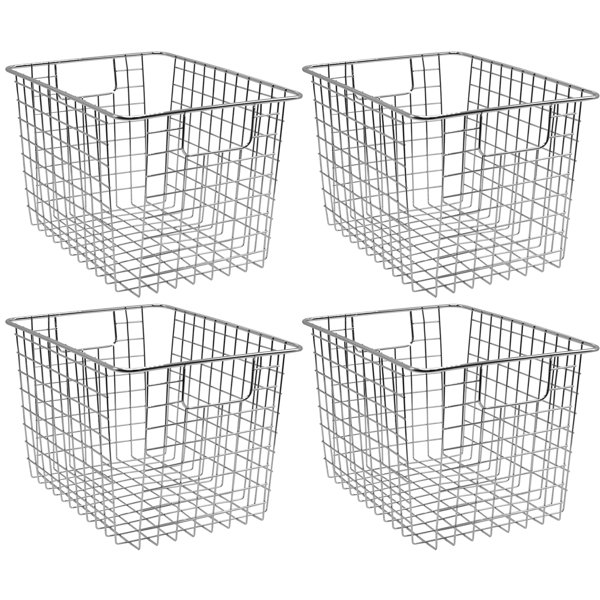 Sorbus Large Wire Pantry Baskets Metal Freezer Bin Organizer For Food